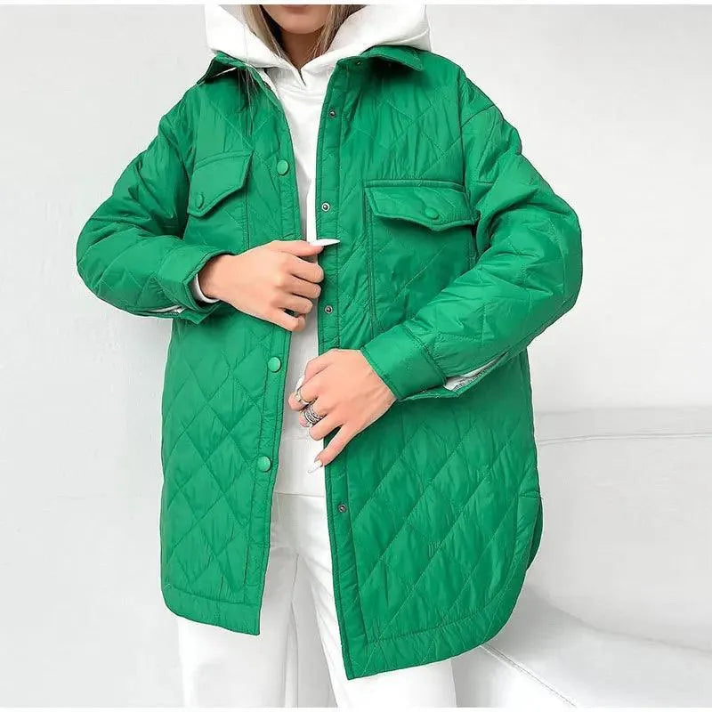 Krohn-e | Jacke Stilvoll Knopfverschluss, Geräumige Taschen Ideal für Den Herbst
