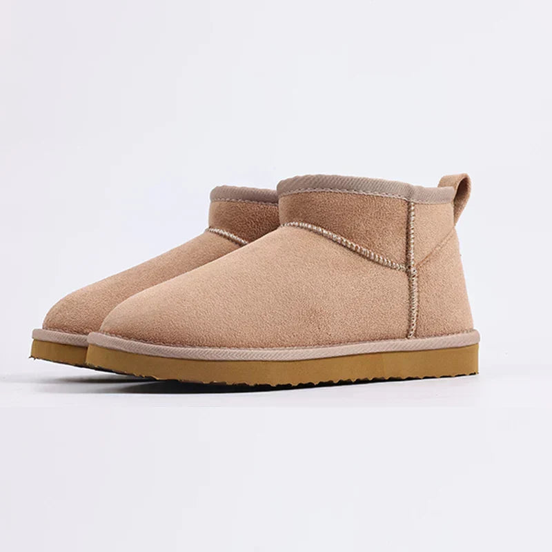 KROHN-E Damen Flausch-Stiefel Weiches Futter Gemütlich Winterschuhe