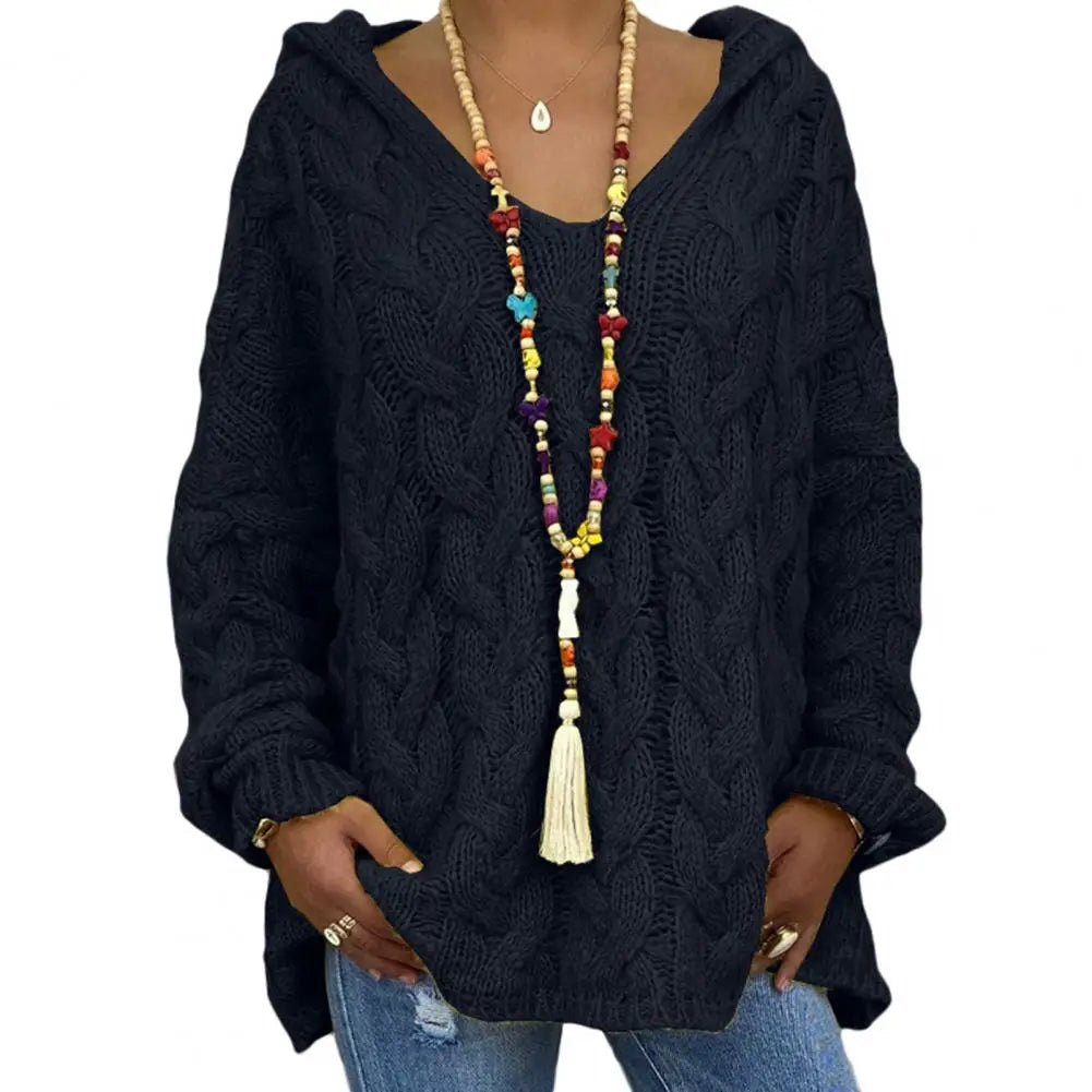 Krohn-e | Oversize Kabelstrickpullover Kabelstrick Weich und Lässig