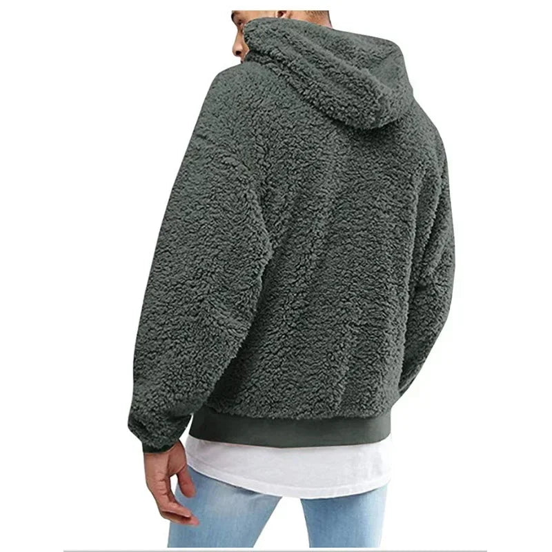 Krohn-e | Hoodie mit Weichem Sherpa-textur Polyester-fleece Komfortabel und Trendy