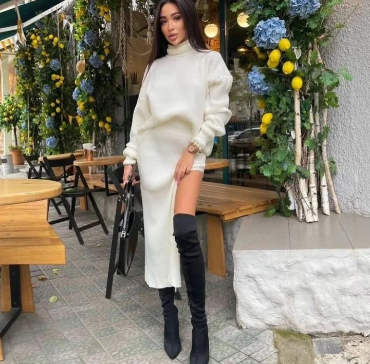 Addie: Rollkragenpullover aus Strick