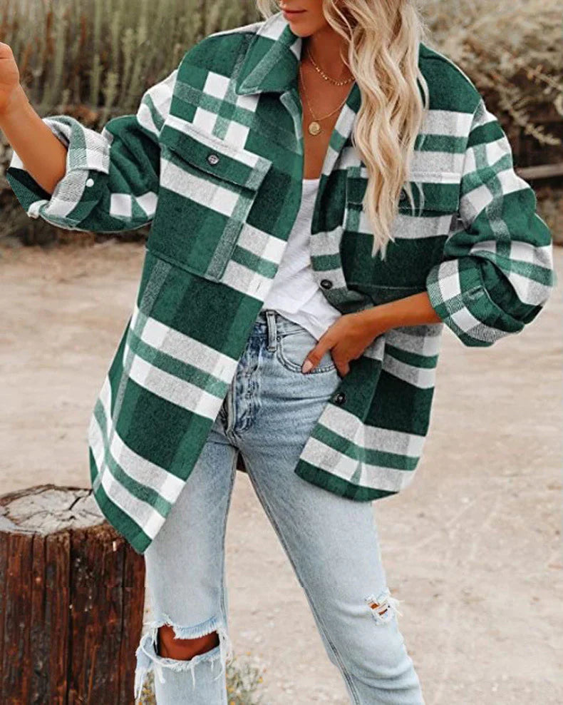 Krohn-e | Warme Woll Jacke Damen