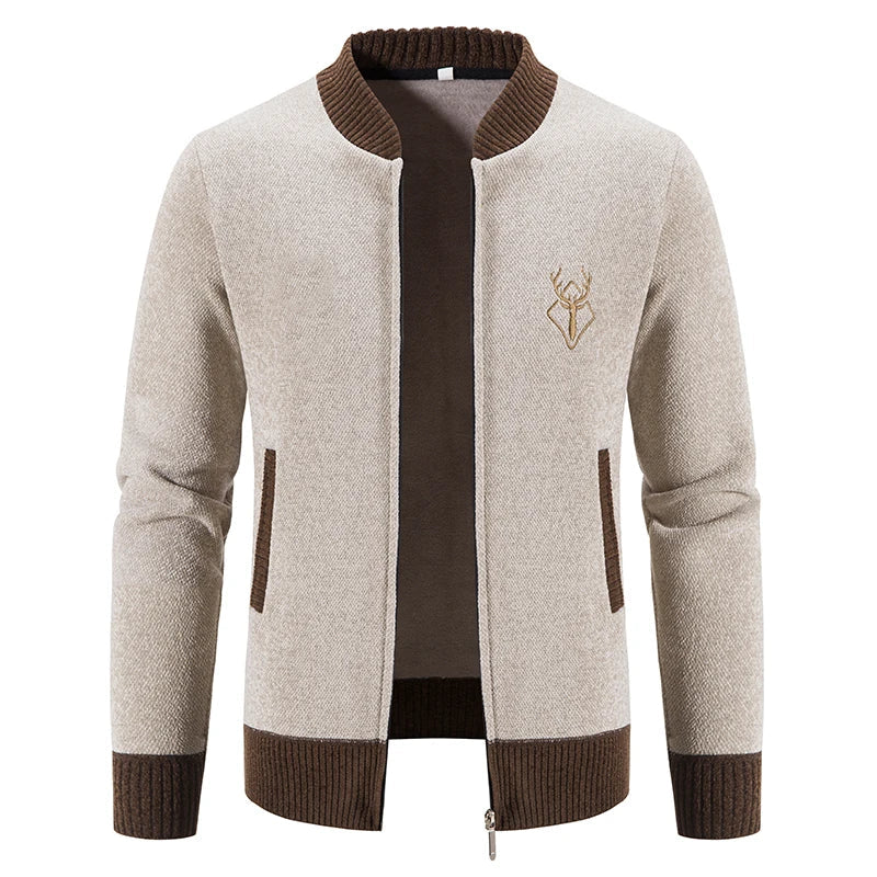 Krohn-e | Lässige Strickjacke für Herren aus hochwertigem Garn