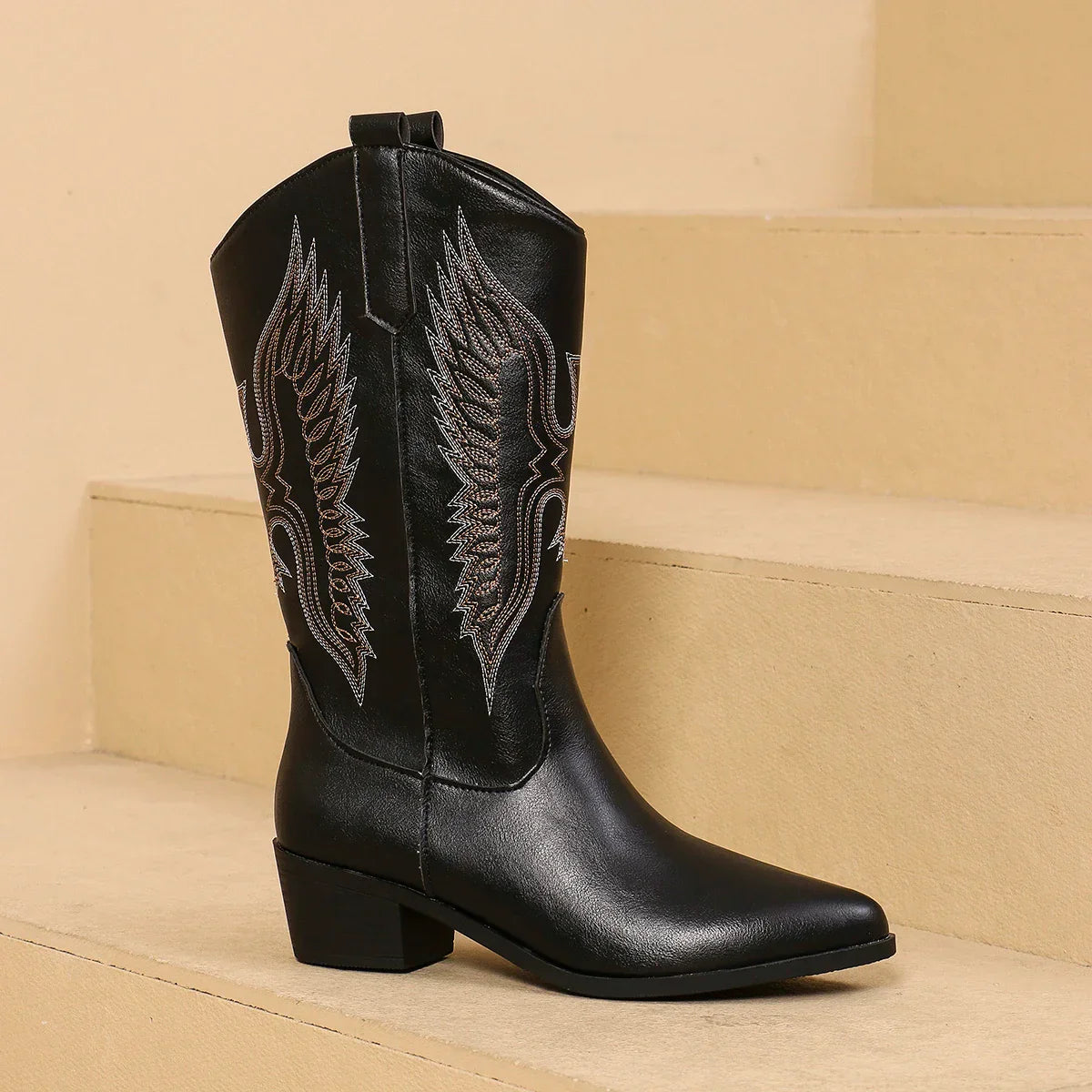 Krohn-e | Western-Stiefel mit Niedrigem Absatz für Frauen