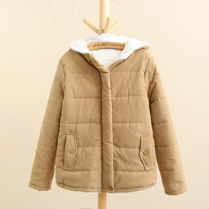 Krohn-e | Winter Kapuzen Fleece-Gefütterte Jacke
