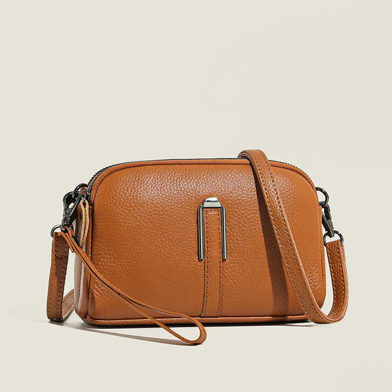 KROHN-E Damen Schultertasche Minimalist Design Strukturiert