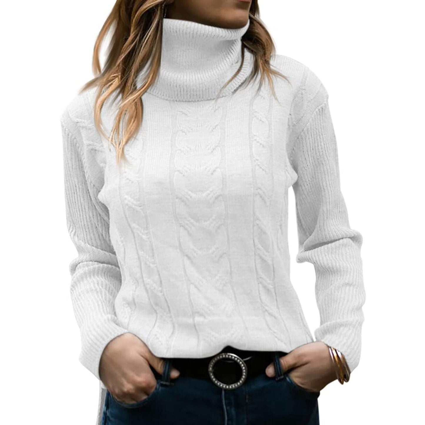 Windelpullover mit Rollkragen