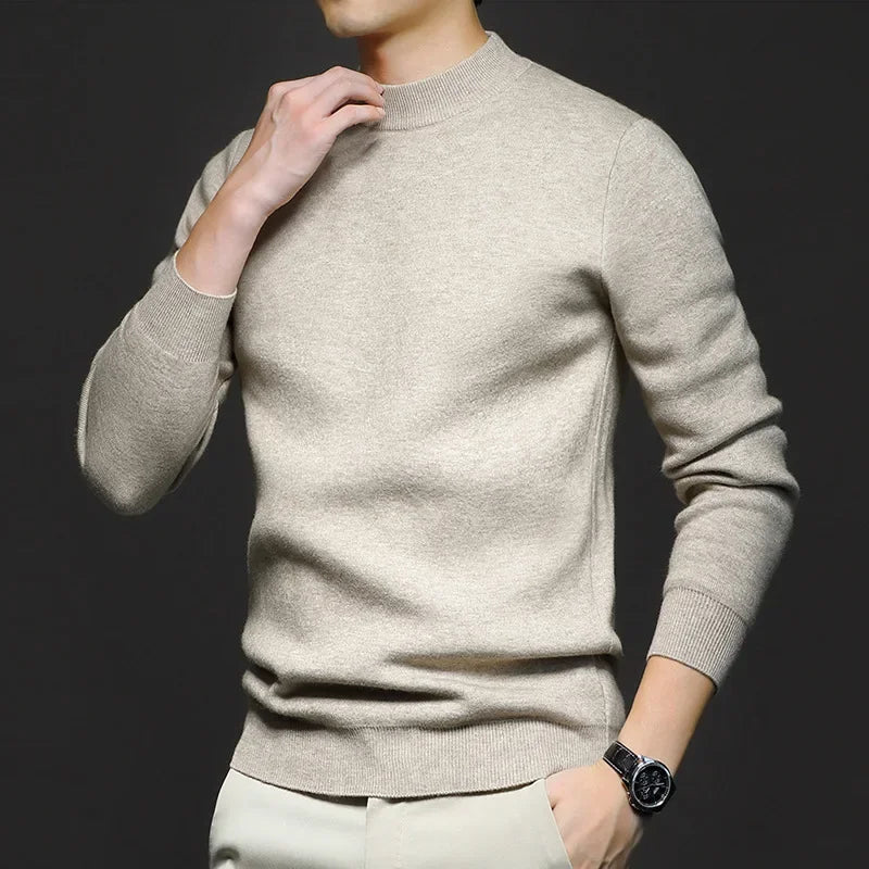 Krohn-e | Klassischer Strickpullover Rundhals Zeitloses und Elegantes Aussehen