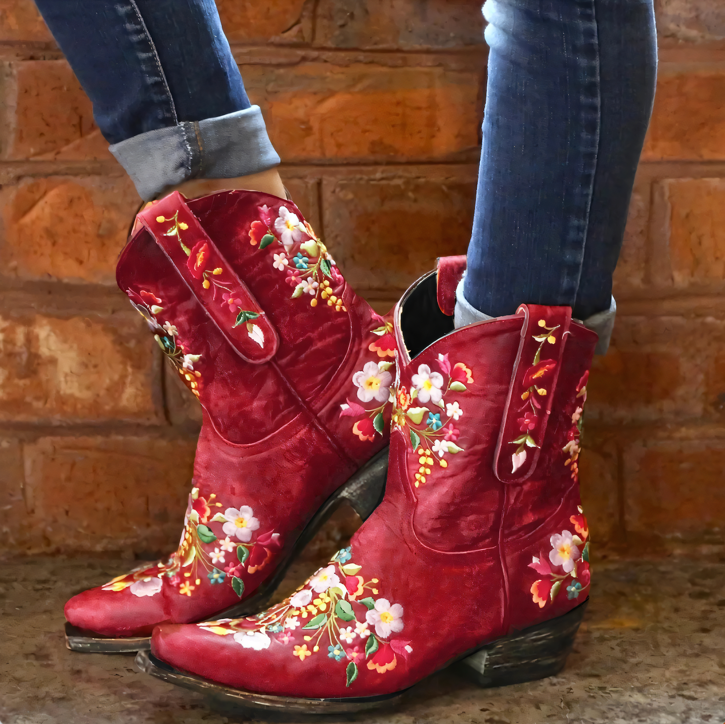 Krohn-e | Wetterfeste Cowgirl-Stiefel im Vintage-Stil