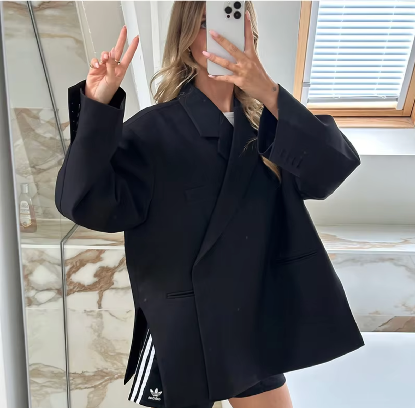 Krohn-e | Trendy Damen Blazer mit Langer Passform
