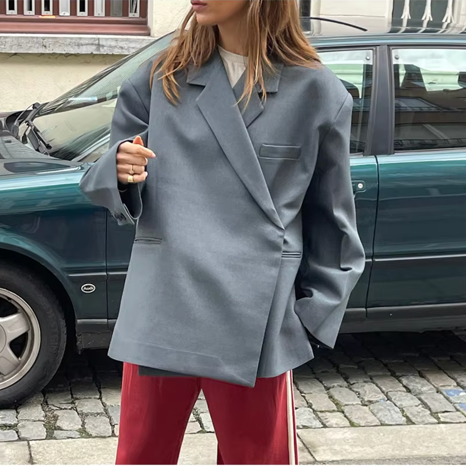 Krohn-e | Trendy Damen Blazer mit Langer Passform