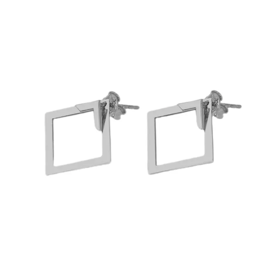 Minimalistische geometrische Ohrringe für Damen im Old-Money-Stil
