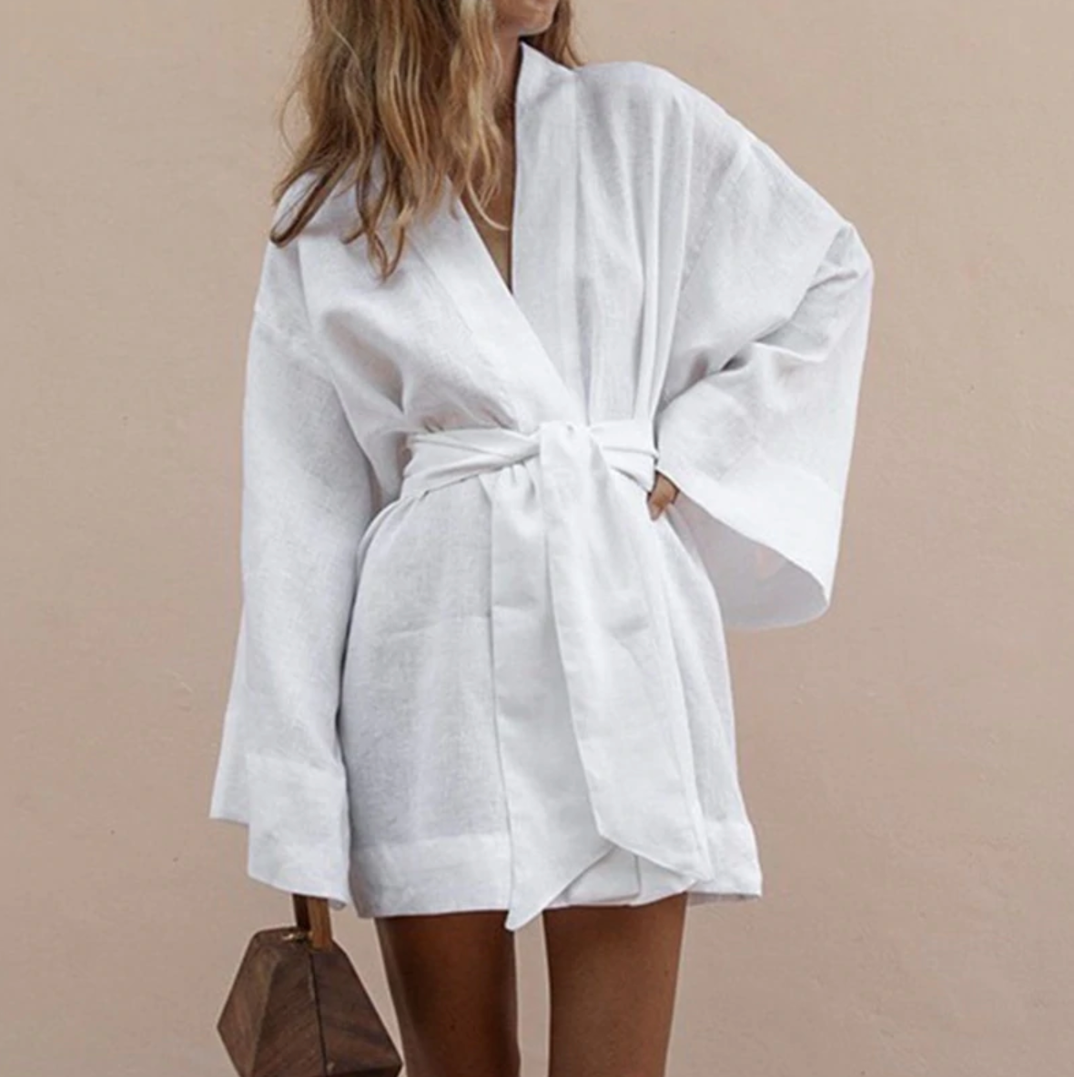 Krohn-e | Luxus Kimono mit Gürtel