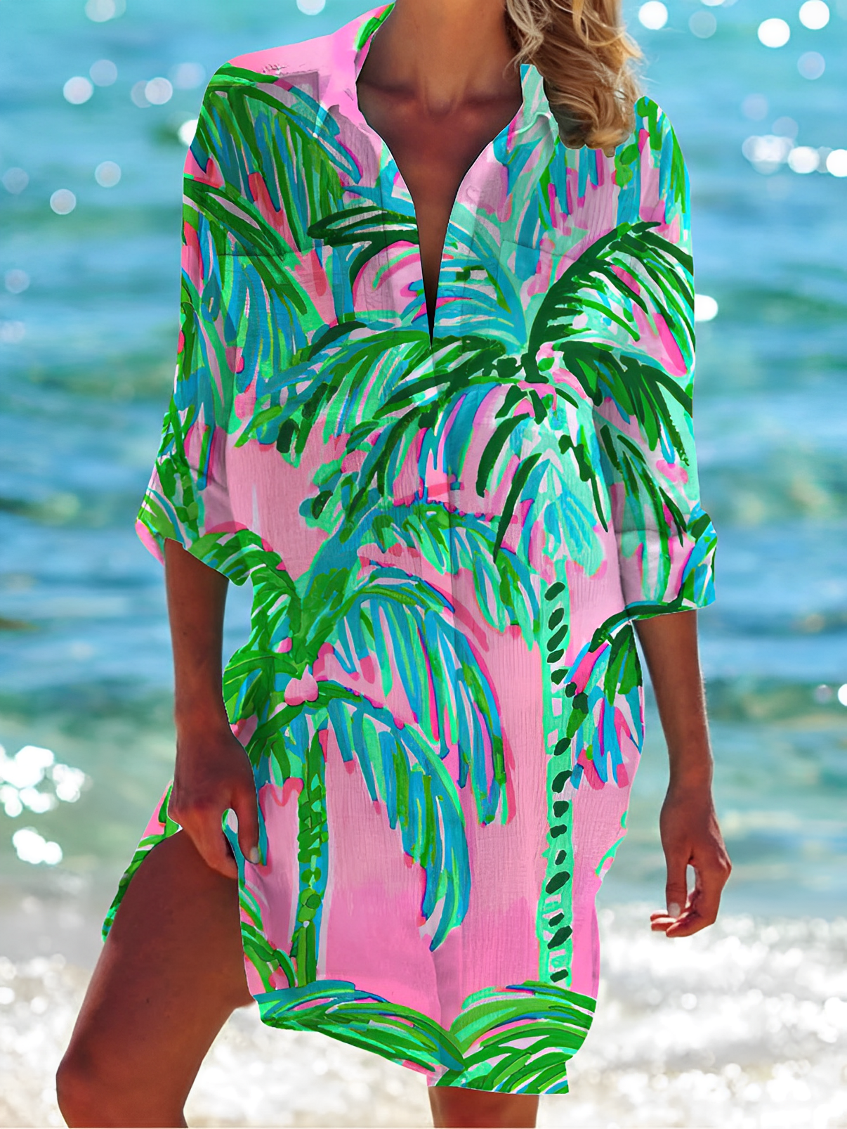NovaFlex Button-Down Blouse