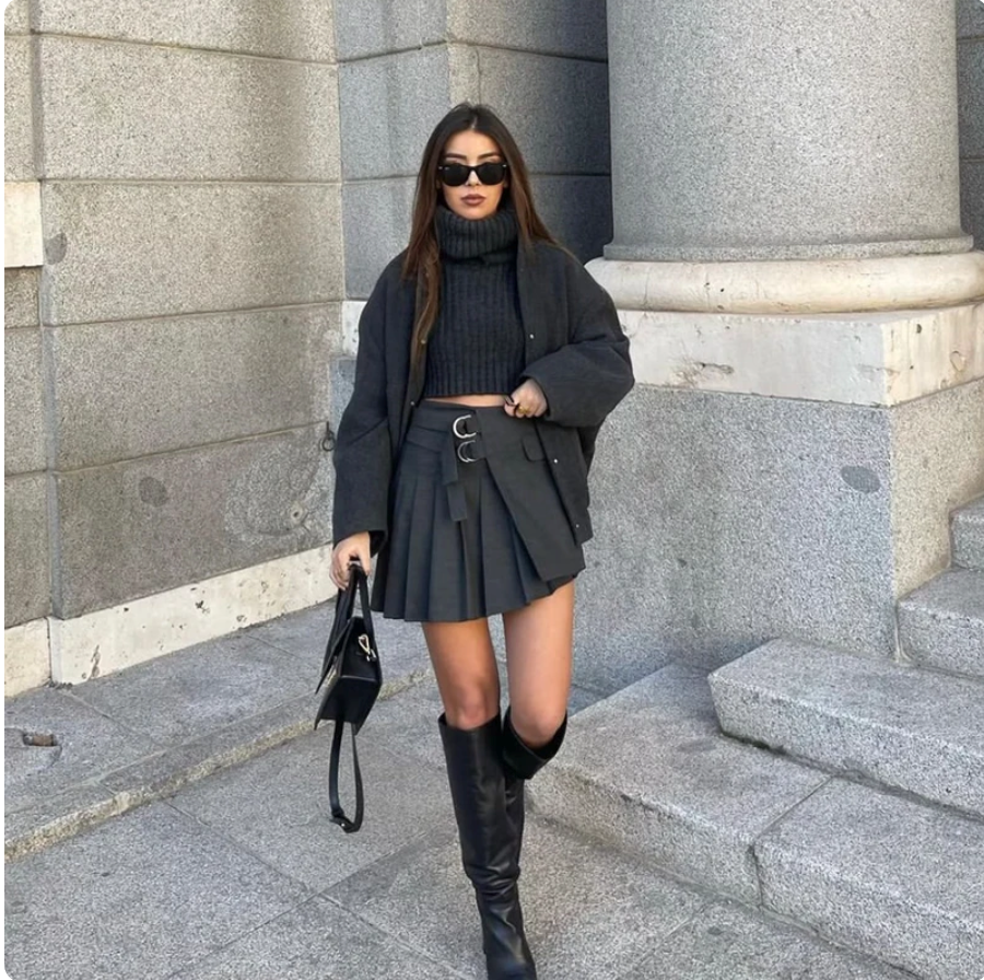 Damen-Bomberjacke aus Tweed in Übergröße