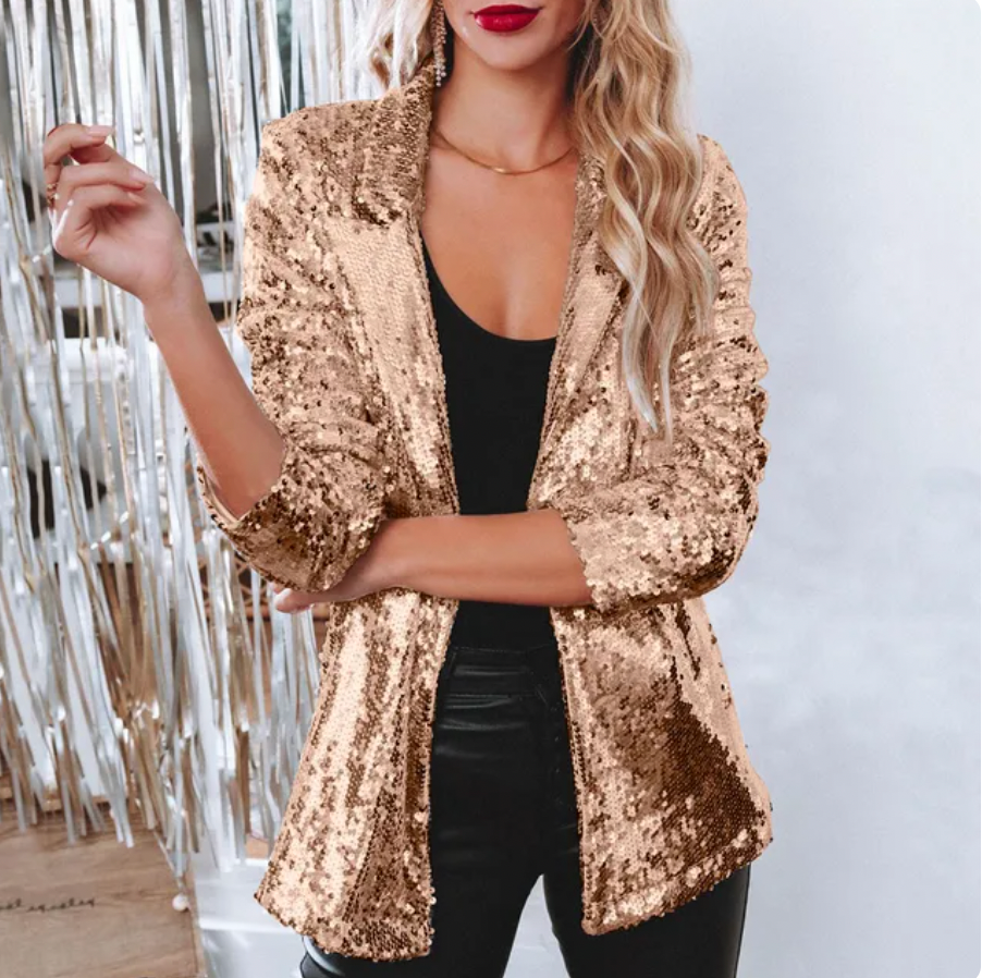 Mila Sequin Blazer by Cora