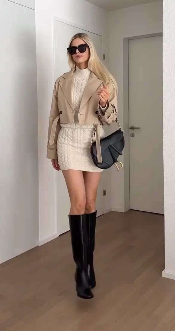 Krohn-e | Gekürzter Trenchcoat