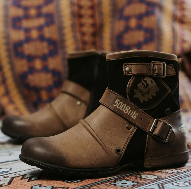 Krohn-e | Weinlese Stil Herrenstiefel