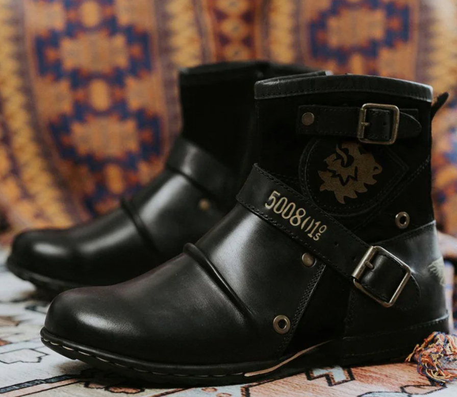 Krohn-e | Weinlese Stil Herrenstiefel