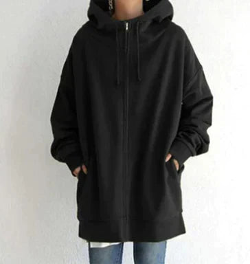 Krohn-e | Damen Winter Zip Kapuzenpullover