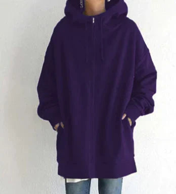 Krohn-e | Damen Winter Zip Kapuzenpullover