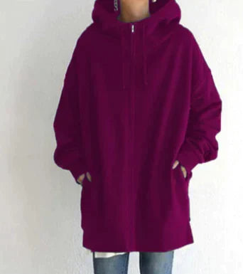 Krohn-e | Damen Winter Zip Kapuzenpullover