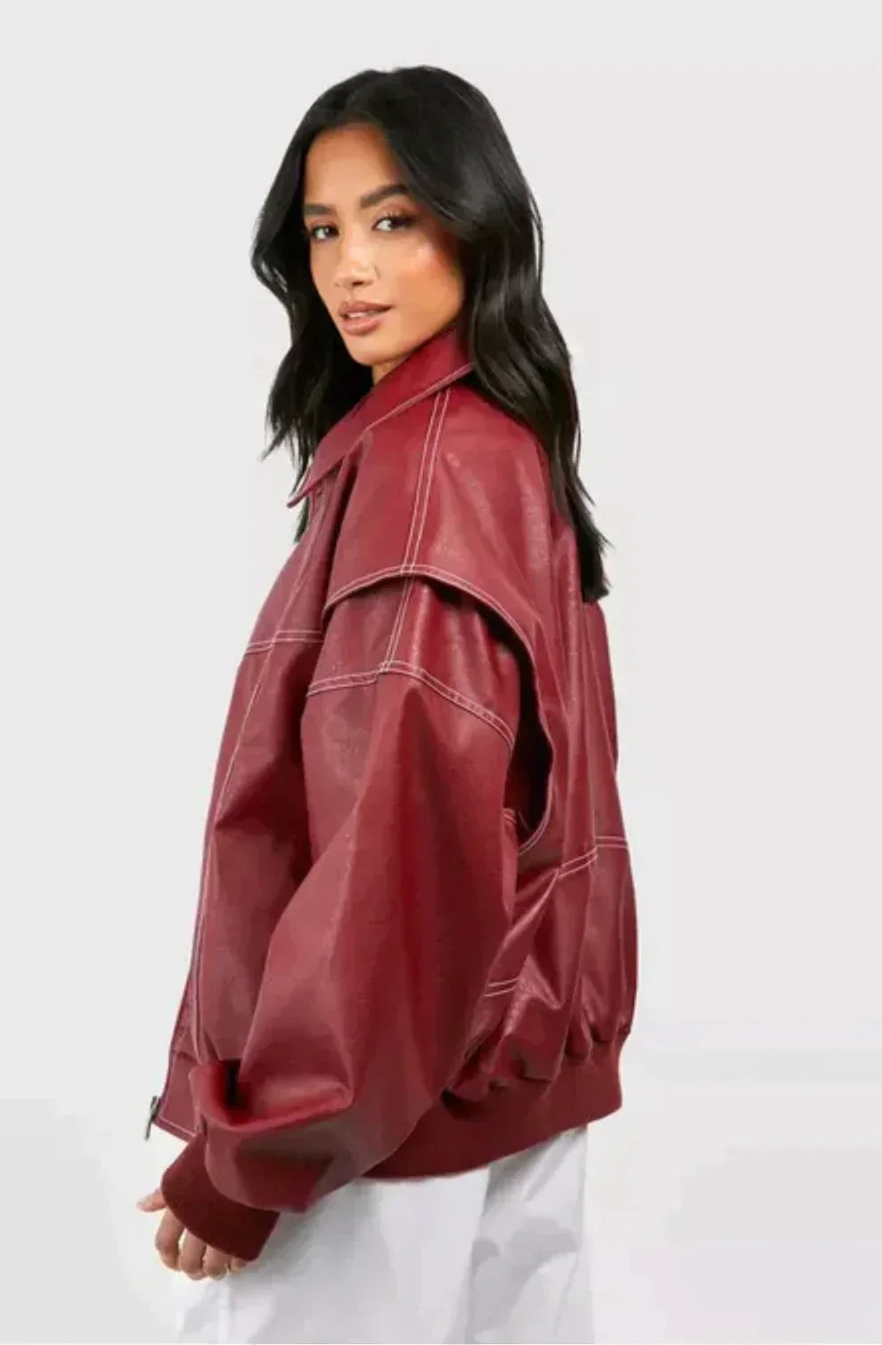 Krohn-e | Übergröße Vegane Lederjacke für Den Herbst