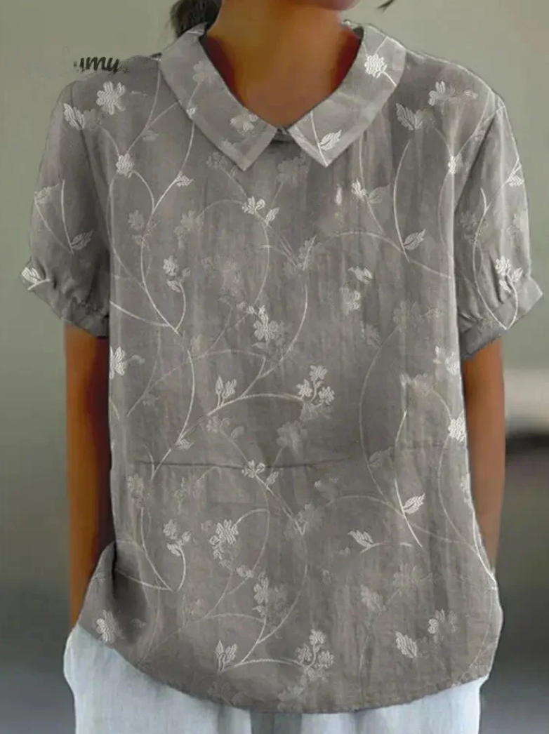 Fudus: Edle Damenbluse mit Blumenmuster