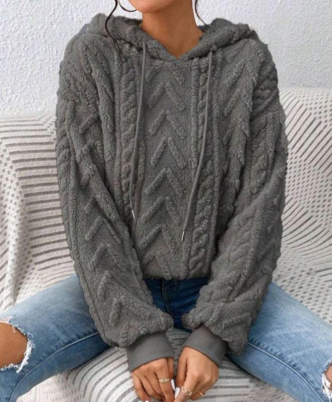 Edler Damen-Kapuzenpullover aus Strick von Fudus