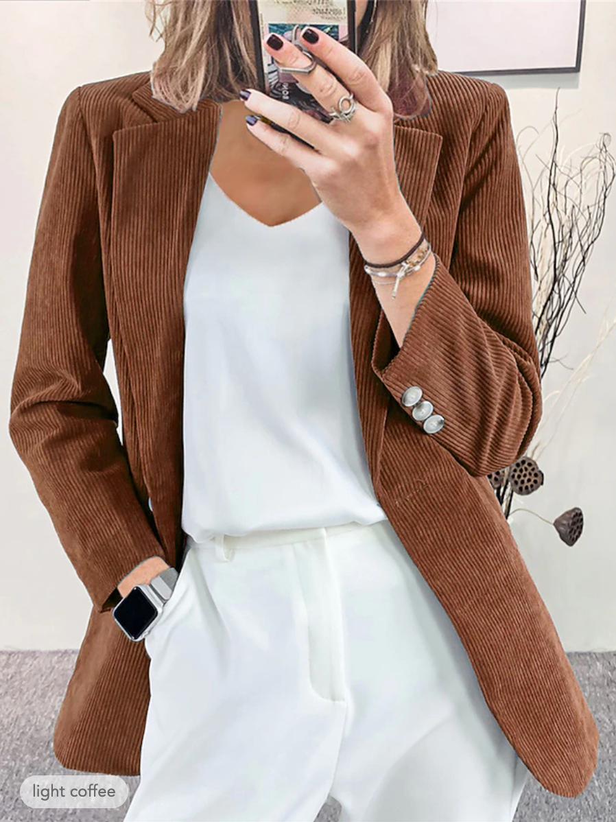 Krohn-e | Formelle Jacke Aus Cordiniertem Samt