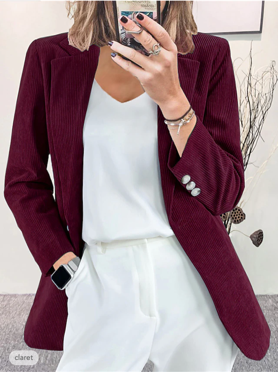 Krohn-e | Formelle Jacke Aus Cordiniertem Samt