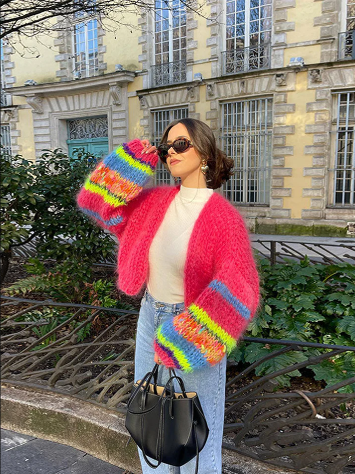 Krohn-e | Übergroße Strickjacke
