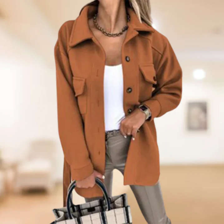 Krohn-e | Damen-Trenchcoat Warm und Stilvoll für Den Winter