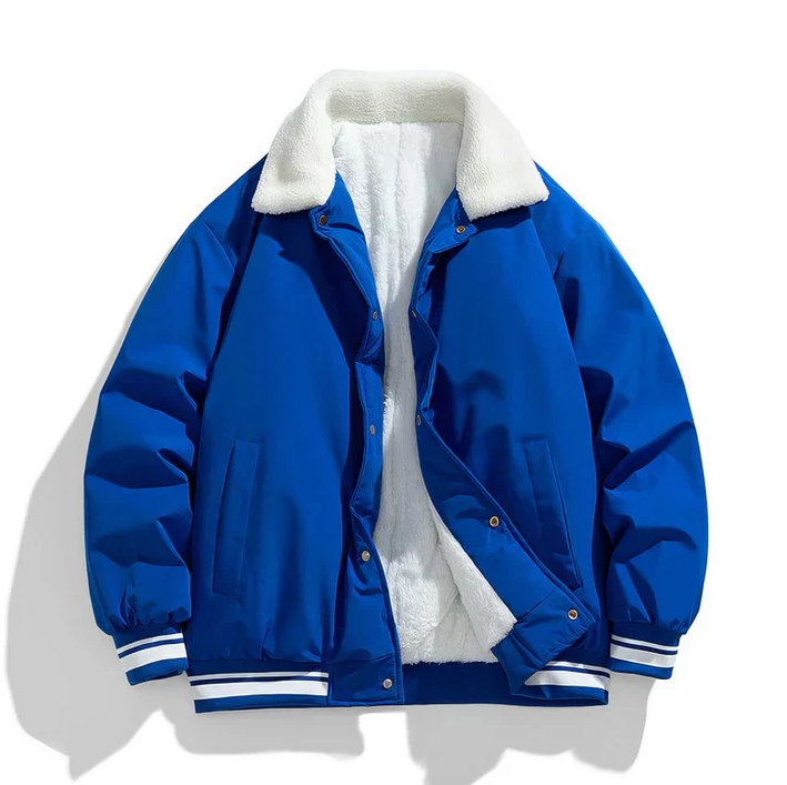 Krohn-e | Warme Winterjacke für Herren mit Sherpa-Kragen