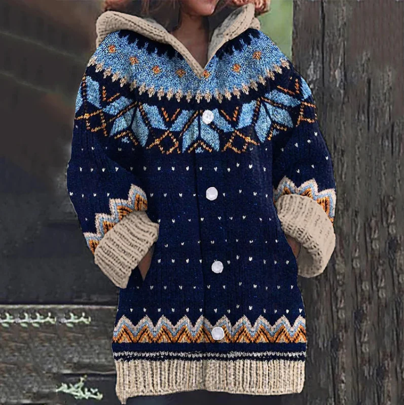 Krohn-e | Elegante Gestrickte Komfort-Damenjacke
