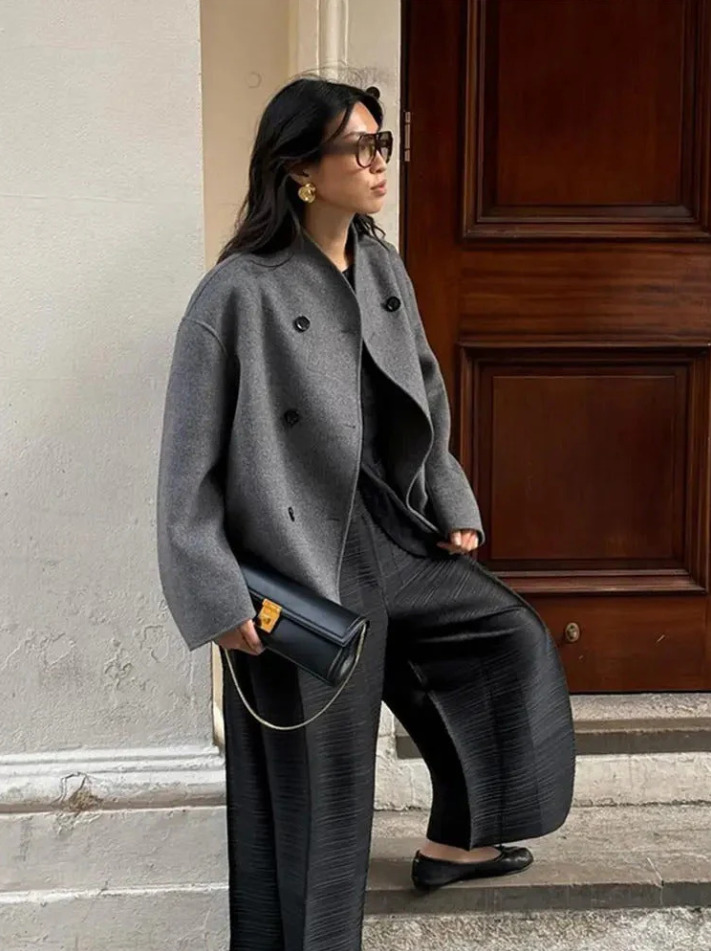 Krohn-e | Trendiger Damenmantel Im Oversize-Fit