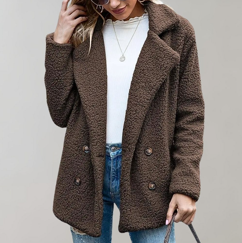 Krohn-e | Warme und Flauschige Damenjacke