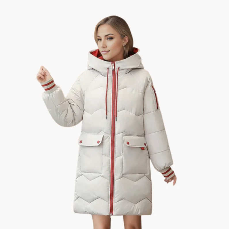 Krohn-e | Kuschelige, Wintergefütterte Parka-Damenjacke