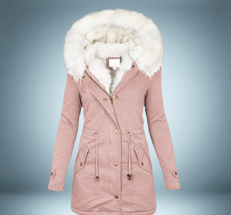 Krohn-e | Parka mit Pelzkragen In Schwarz