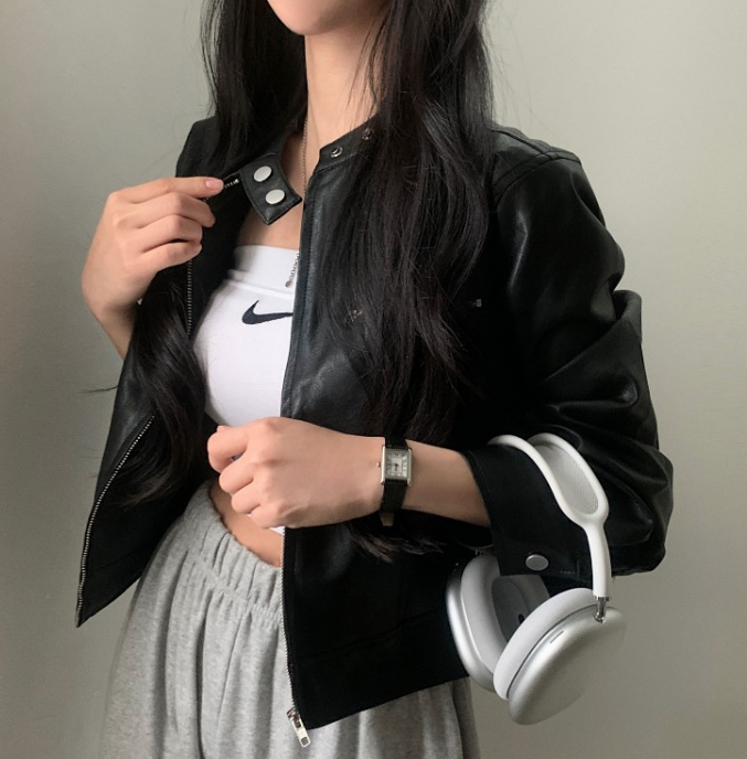 Krohn-e | Retro-Reißverschlussjacke mit hohem Kragen