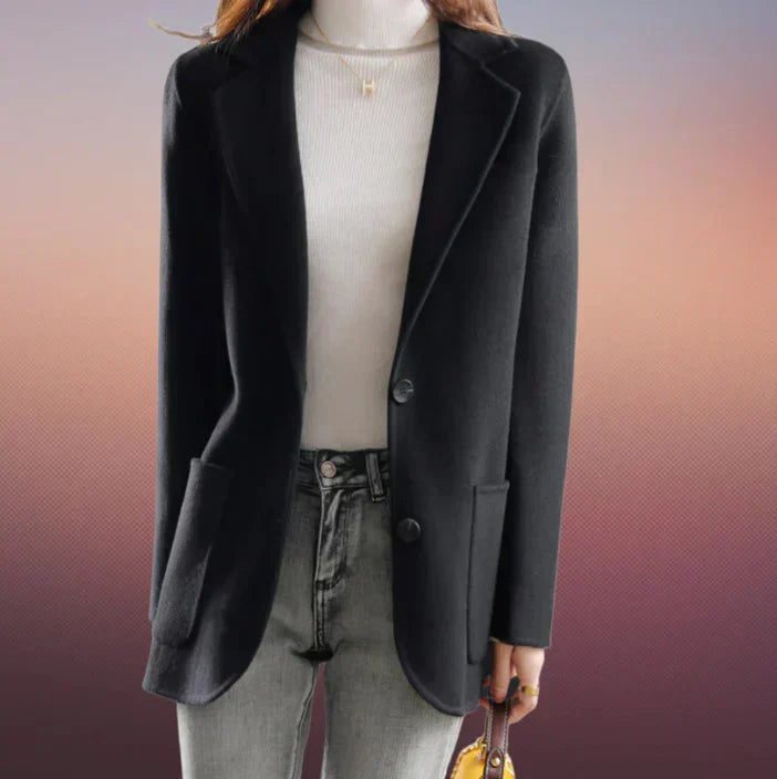 Krohn-e | Dicker Damenblazer für Herbst und Winter