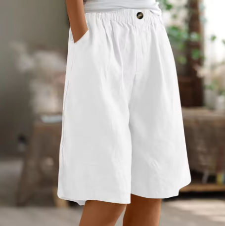 KROHN-E Damen Shorts Entspannte Passform Verstellbarer Bund