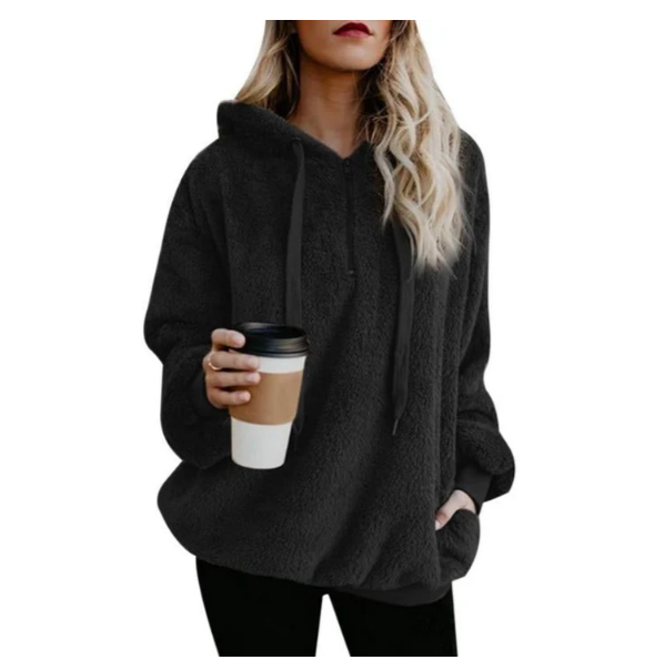 Fleece-Sweatshirt für Damen mit Reißverschluss