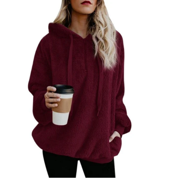 Fleece-Sweatshirt für Damen mit Reißverschluss