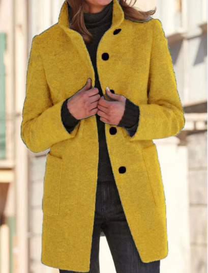 Krohn-e | Stylischer & Eleganter Knopfmantel