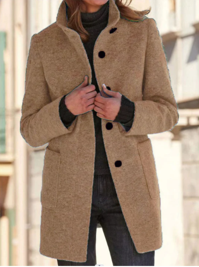 Krohn-e | Stylischer & Eleganter Knopfmantel