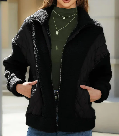 Krohn-e | Jacke für Damen mit Reibverschluss und Gesteppten Details