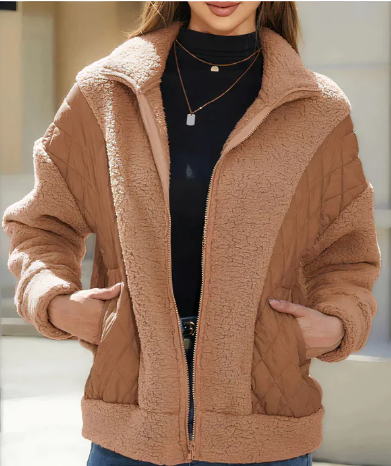 Krohn-e | Jacke für Damen mit Reibverschluss und Gesteppten Details