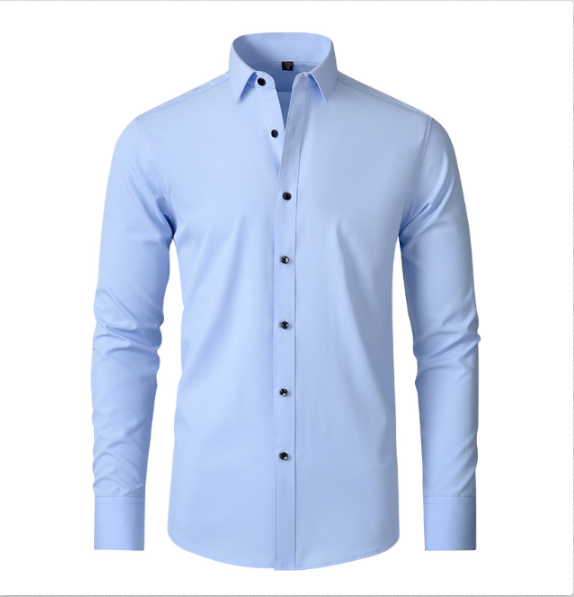 Zoren | Herren Businesshemd Slim Fit Stretch Langarm