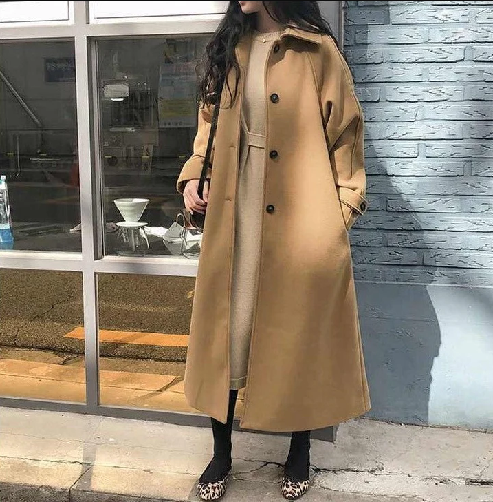 Krohn-e | Eleganter Wintermantel für Damen, Lang und Warm